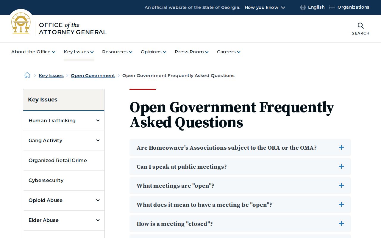 Georgia Open Records guidance for requesting an existing Waco public record